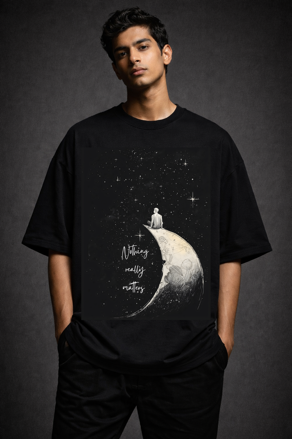 Nothing matters Unisex Terry Oversized Tee