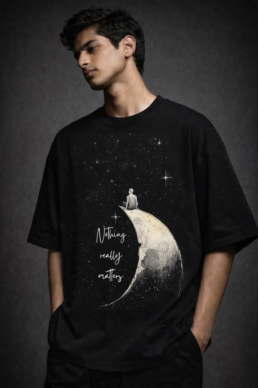 Nothing matters Unisex Terry Oversized Tee