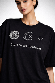 Oversimplifying Unisex Terry Oversized Tee