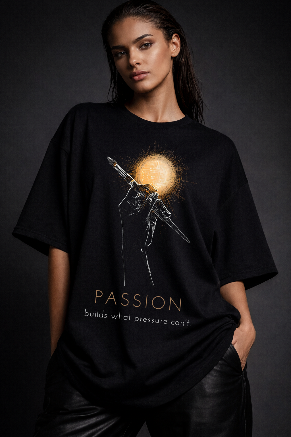 Passion Unisex Terry Oversized Tshirt