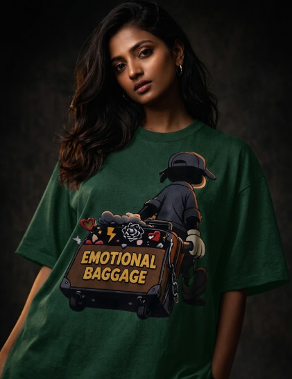 Emotional baggage Unisex Terry Oversized Tee