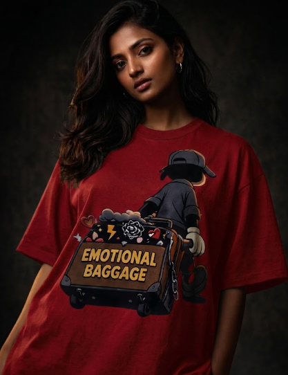 Emotional baggage Unisex Terry Oversized Tee