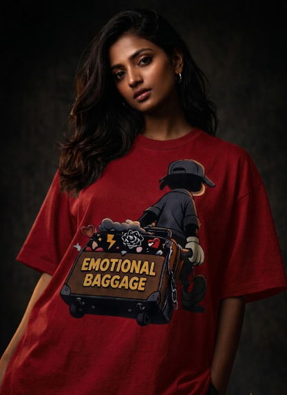Emotional baggage Unisex Terry Oversized Tee