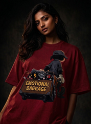 Emotional baggage Unisex Terry Oversized Tee