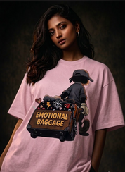 Emotional baggage Unisex Terry Oversized Tee