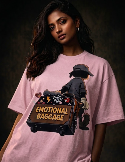 Emotional baggage Unisex Terry Oversized Tee