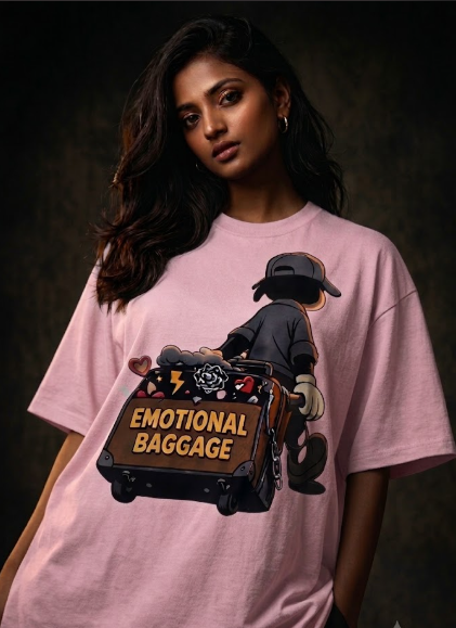 Emotional baggage Unisex Terry Oversized Tee