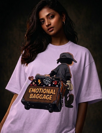 Emotional baggage Unisex Terry Oversized Tee