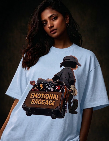 Emotional baggage Unisex Terry Oversized Tee
