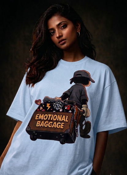 Emotional baggage Unisex Terry Oversized Tee