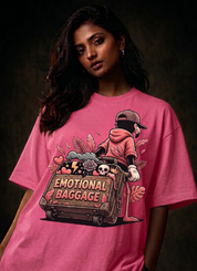 Emotional baggage Unisex Terry Oversized Tee