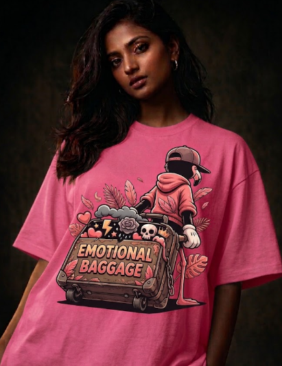 Emotional baggage Unisex Terry Oversized Tee