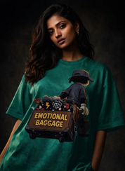 Emotional baggage Unisex Terry Oversized Tee