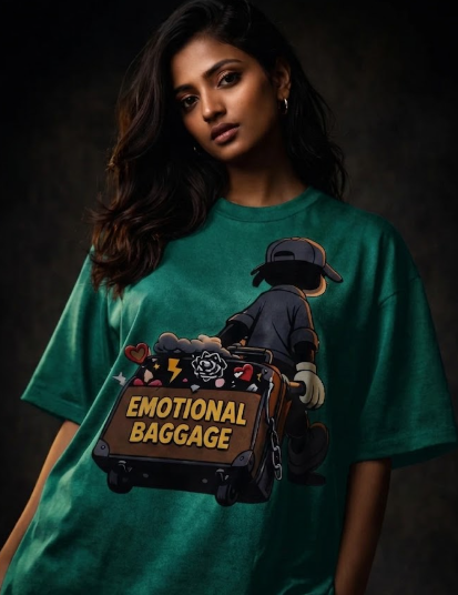 Emotional baggage Unisex Terry Oversized Tee
