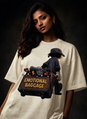 Emotional baggage Unisex Terry Oversized Tee
