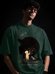 Grave of fireflies Unisex Terry Oversized Tee