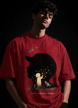 Grave of fireflies Unisex Terry Oversized Tee