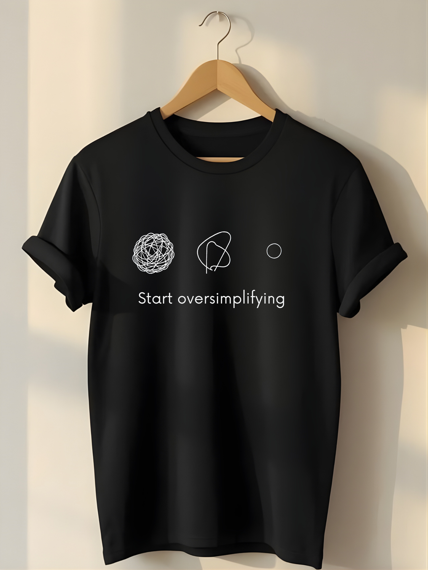 Oversimplifying Unisex Terry Oversized Tee