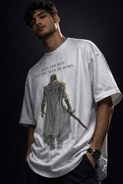 The man Unisex Terry Oversized Tshirt