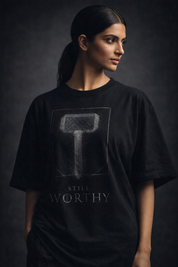 Still worthy Unisex Terry Oversized Tee