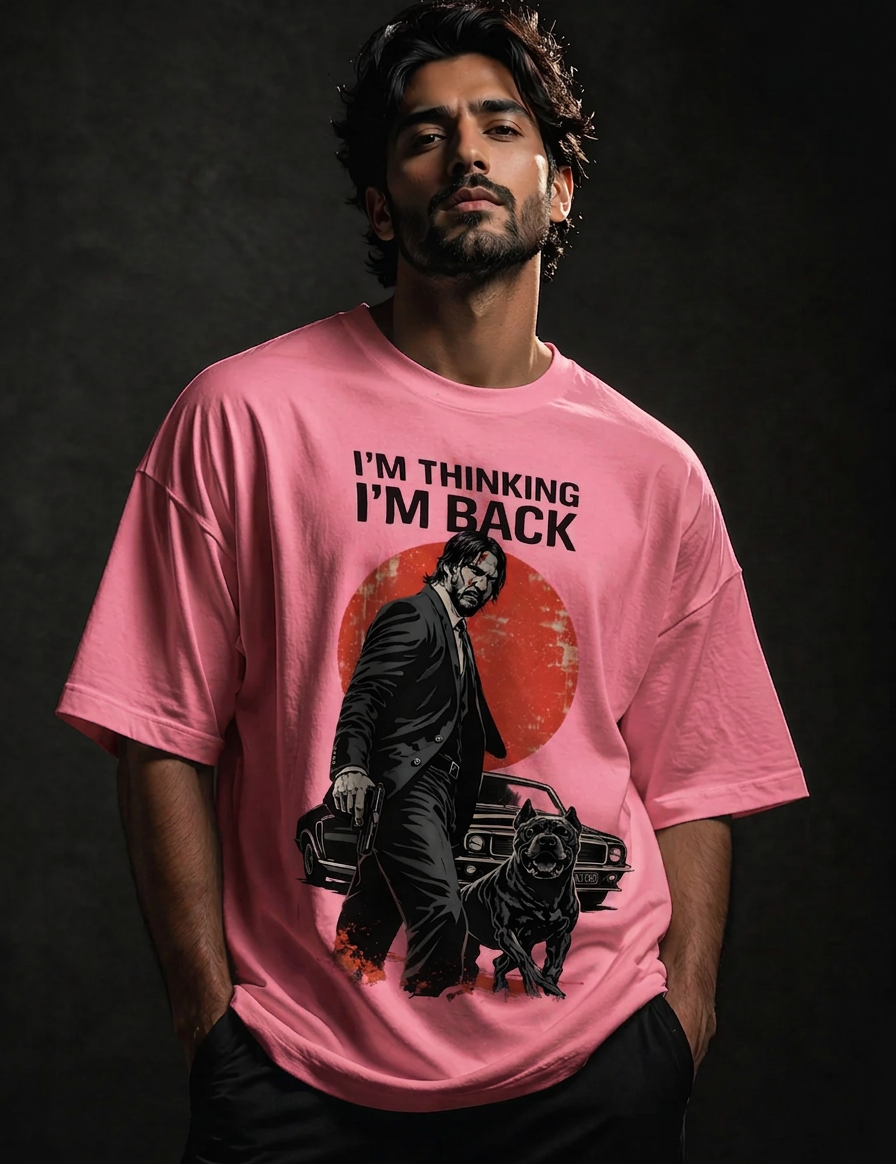 John wick Unisex Terry Oversized Tee