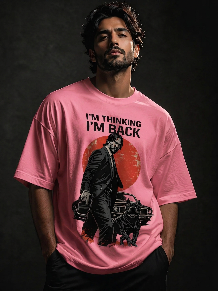 John wick Unisex Terry Oversized Tee