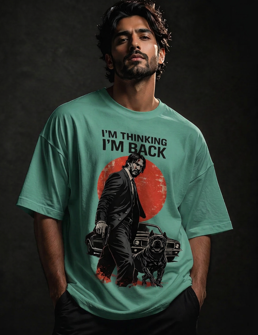 John wick Unisex Terry Oversized Tee