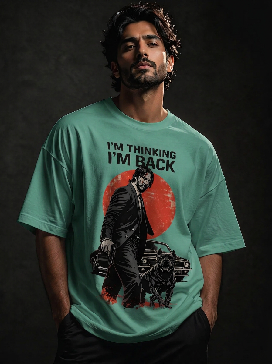 John wick Unisex Terry Oversized Tee