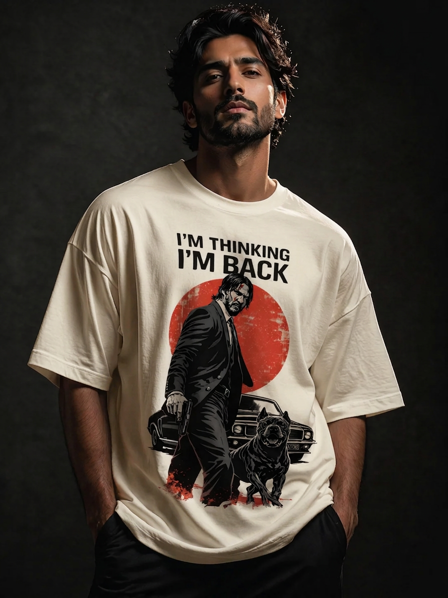 John wick Unisex Terry Oversized Tee