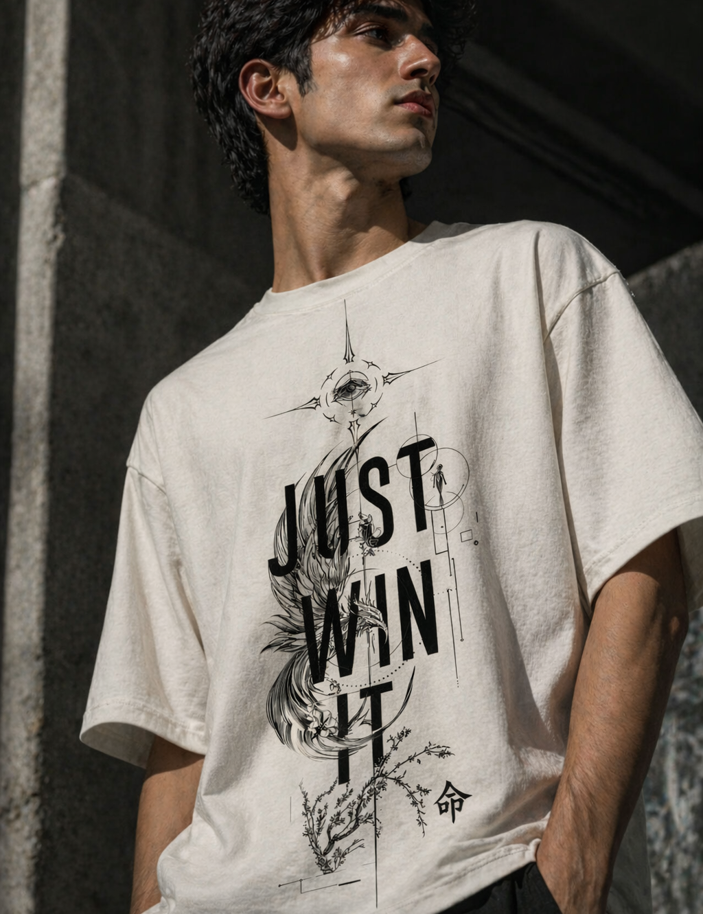 Just win Unisex Terry Oversized Tee