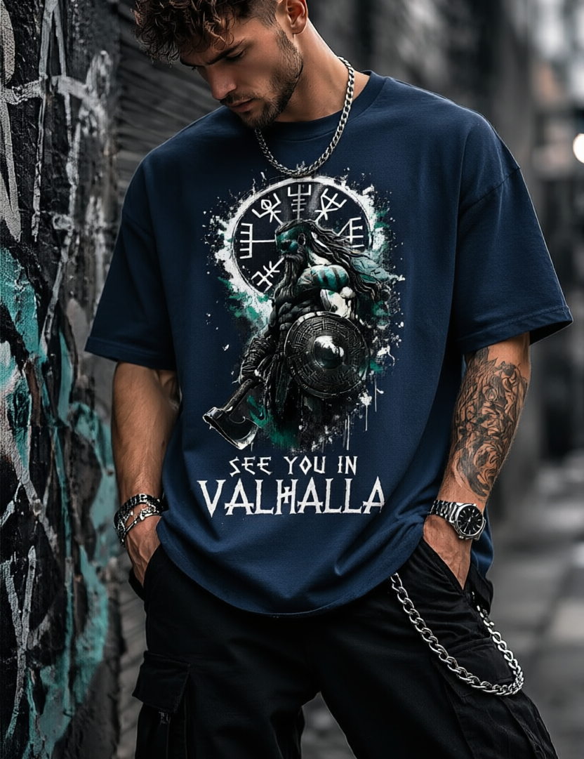 Valhalla Unisex Terry Oversized Tee