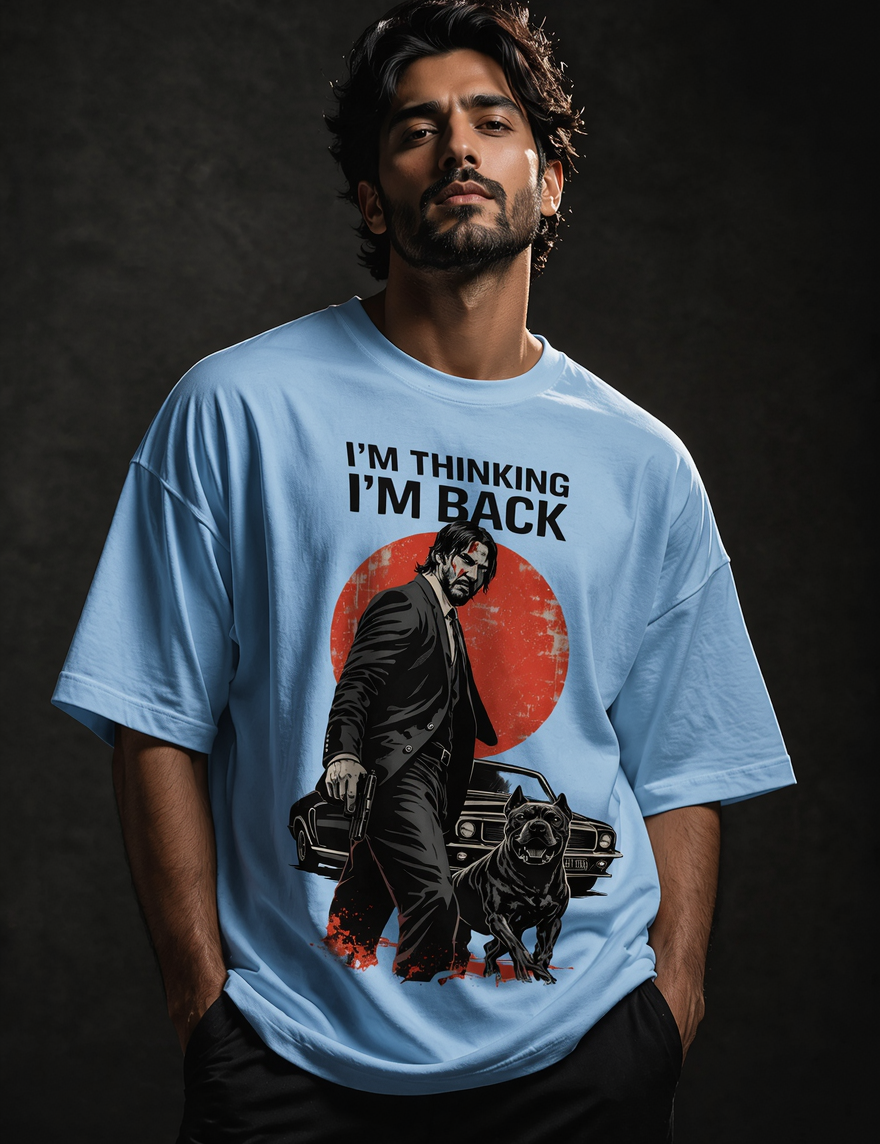 John wick Unisex Terry Oversized Tee