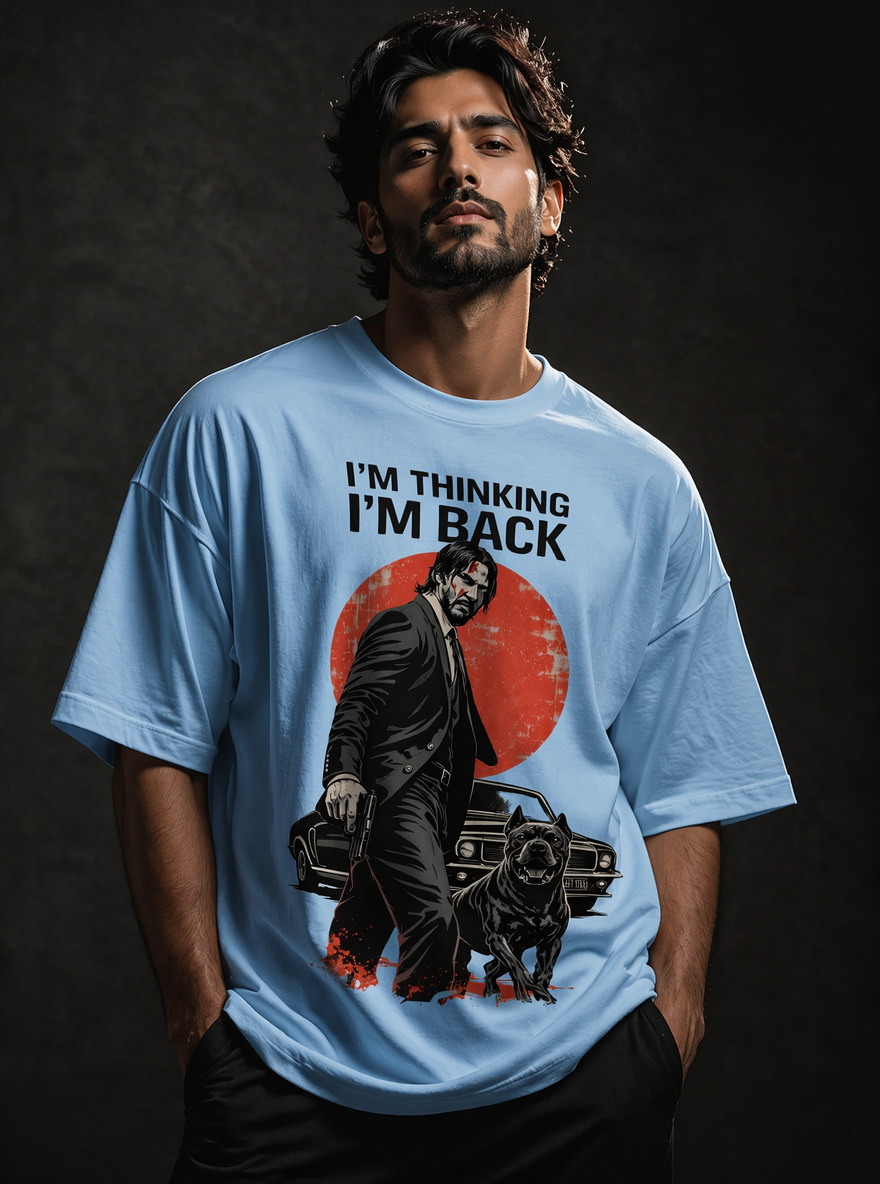 John wick Unisex Terry Oversized Tee