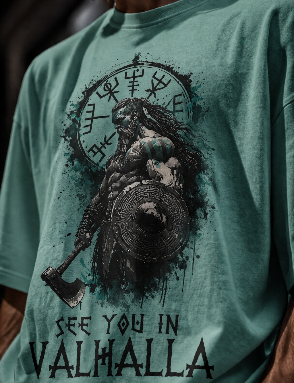 Valhalla Unisex Terry Oversized Tee