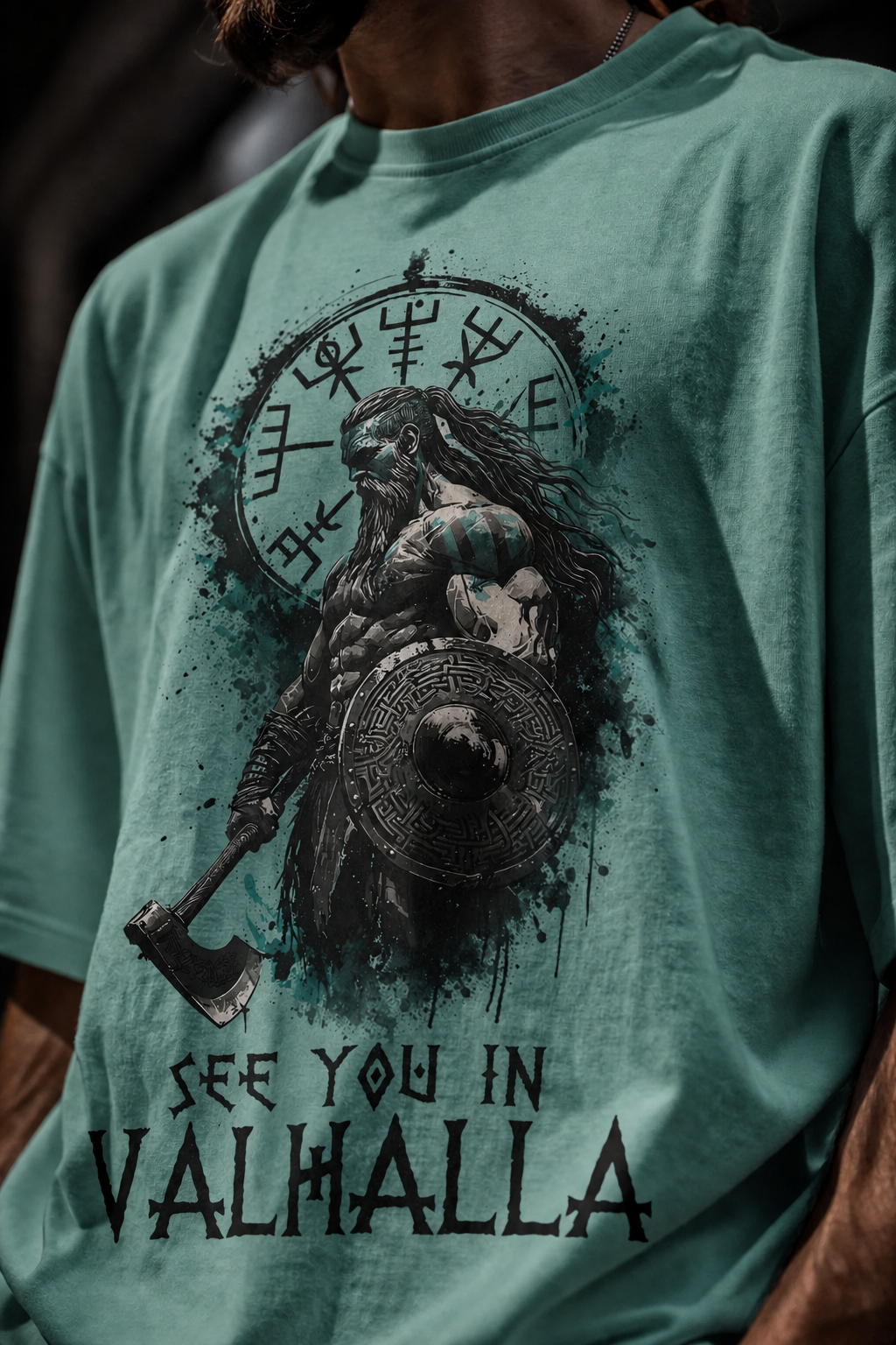 Valhalla Unisex Terry Oversized Tee