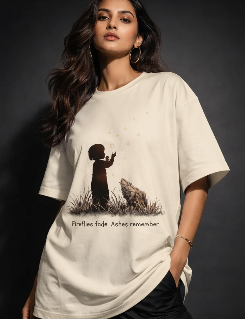 Like Fireflies Unisex Terry Oversized Tee