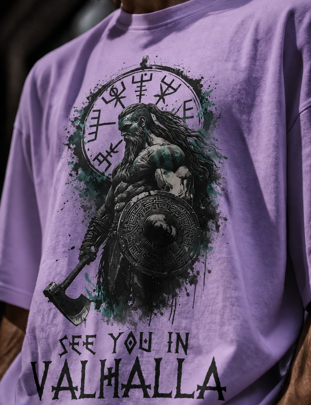 Valhalla Unisex Terry Oversized Tee