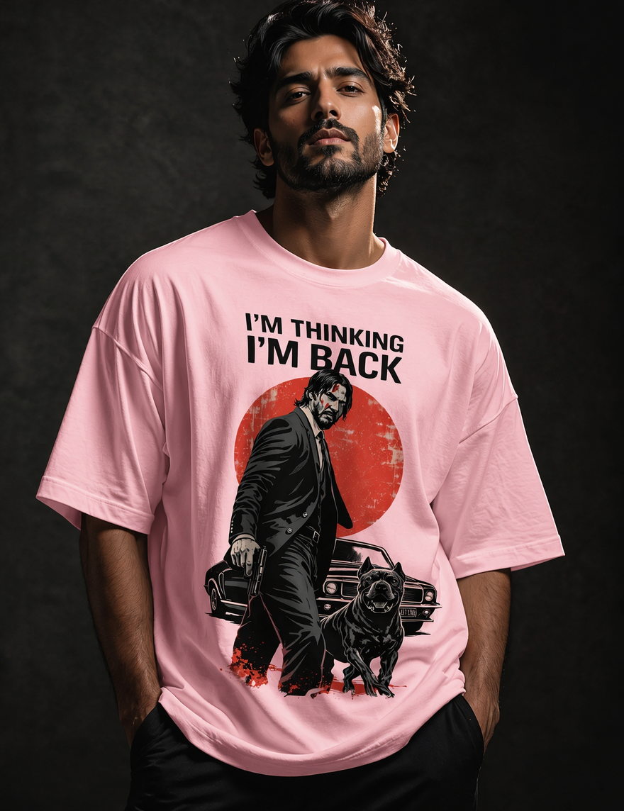 John wick Unisex Terry Oversized Tee