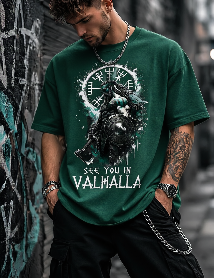 Valhalla Unisex Terry Oversized Tee