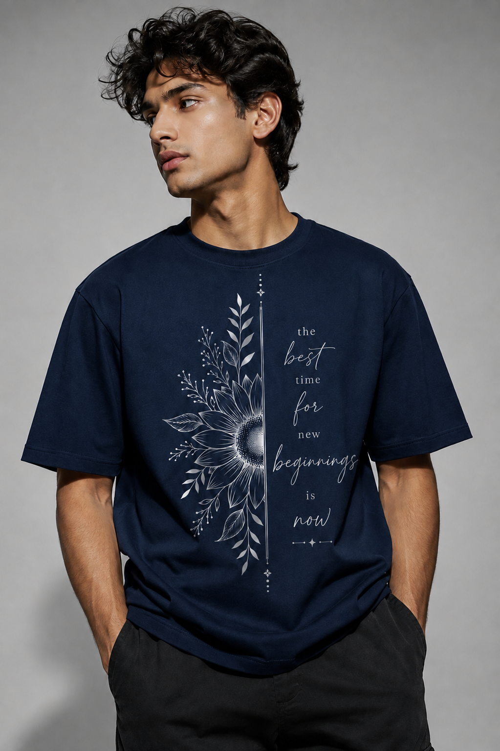New beginnings Unisex Terry Oversized Tee