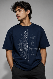 New beginnings Unisex Terry Oversized Tee