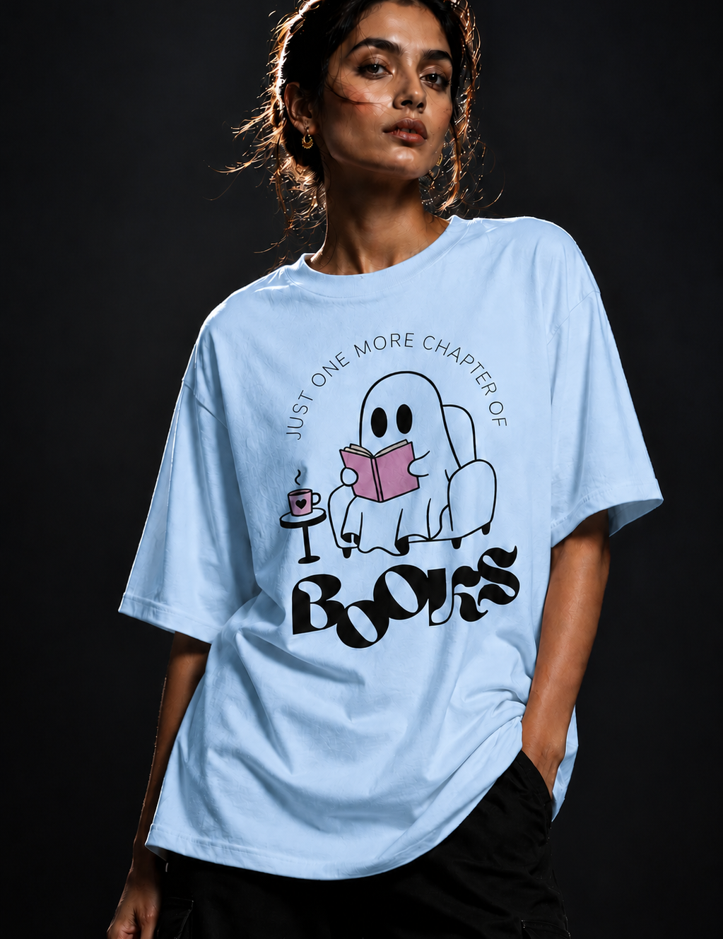 Books Unisex Terry Oversized Tee