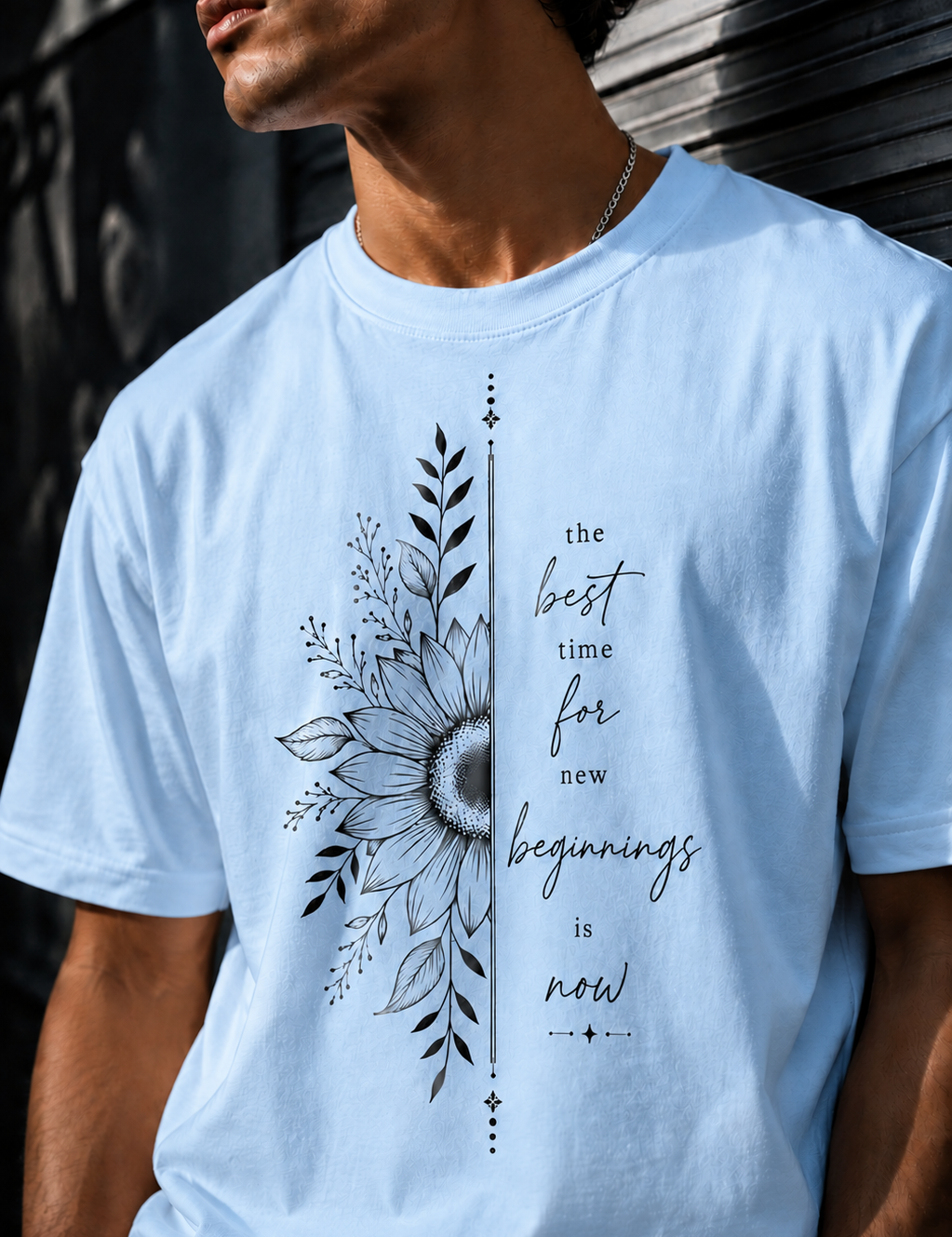 New beginnings Unisex Terry Oversized Tee