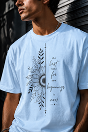 New beginnings Unisex Terry Oversized Tee