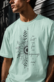 New beginnings Unisex Terry Oversized Tee