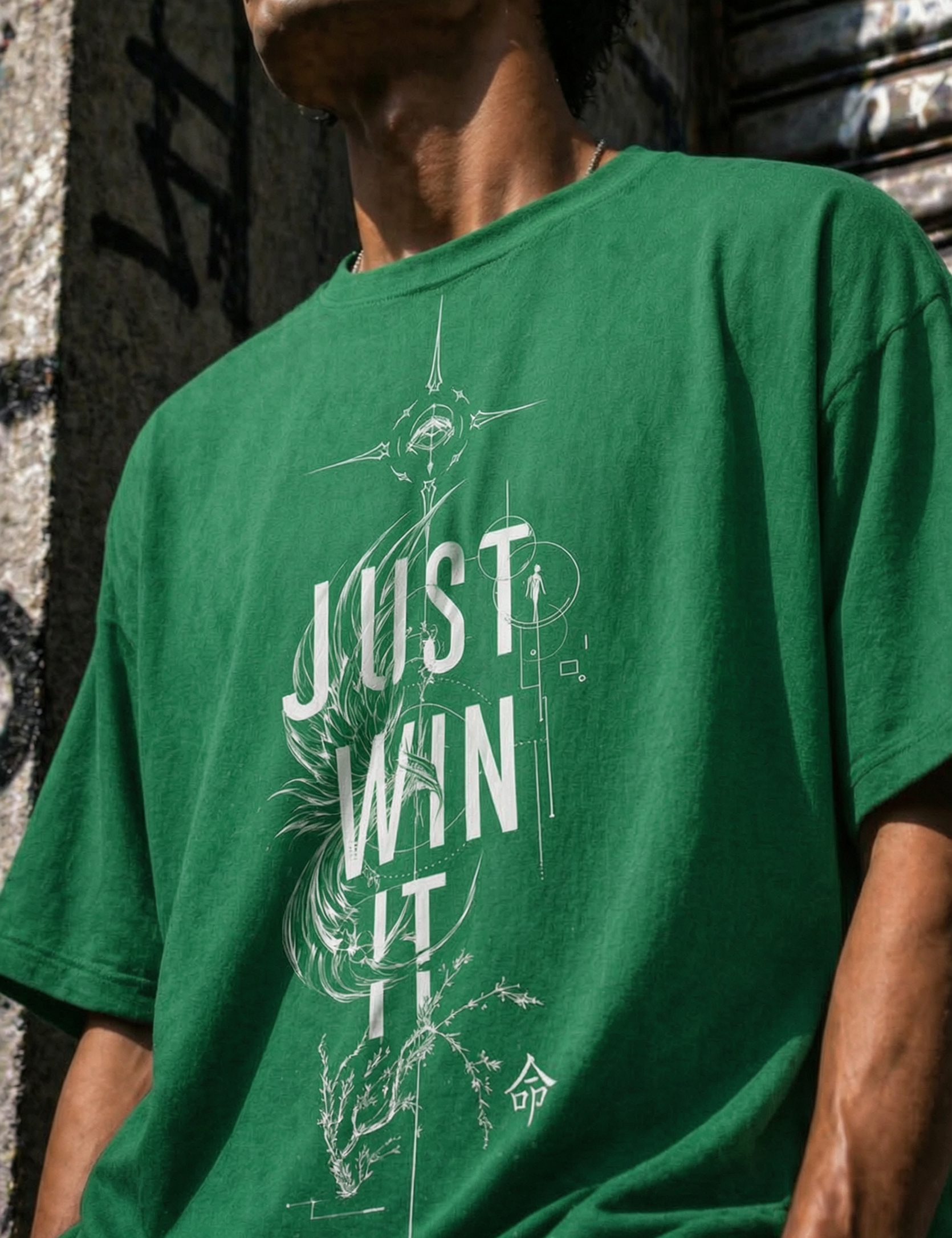 Just win Unisex Terry Oversized Tee