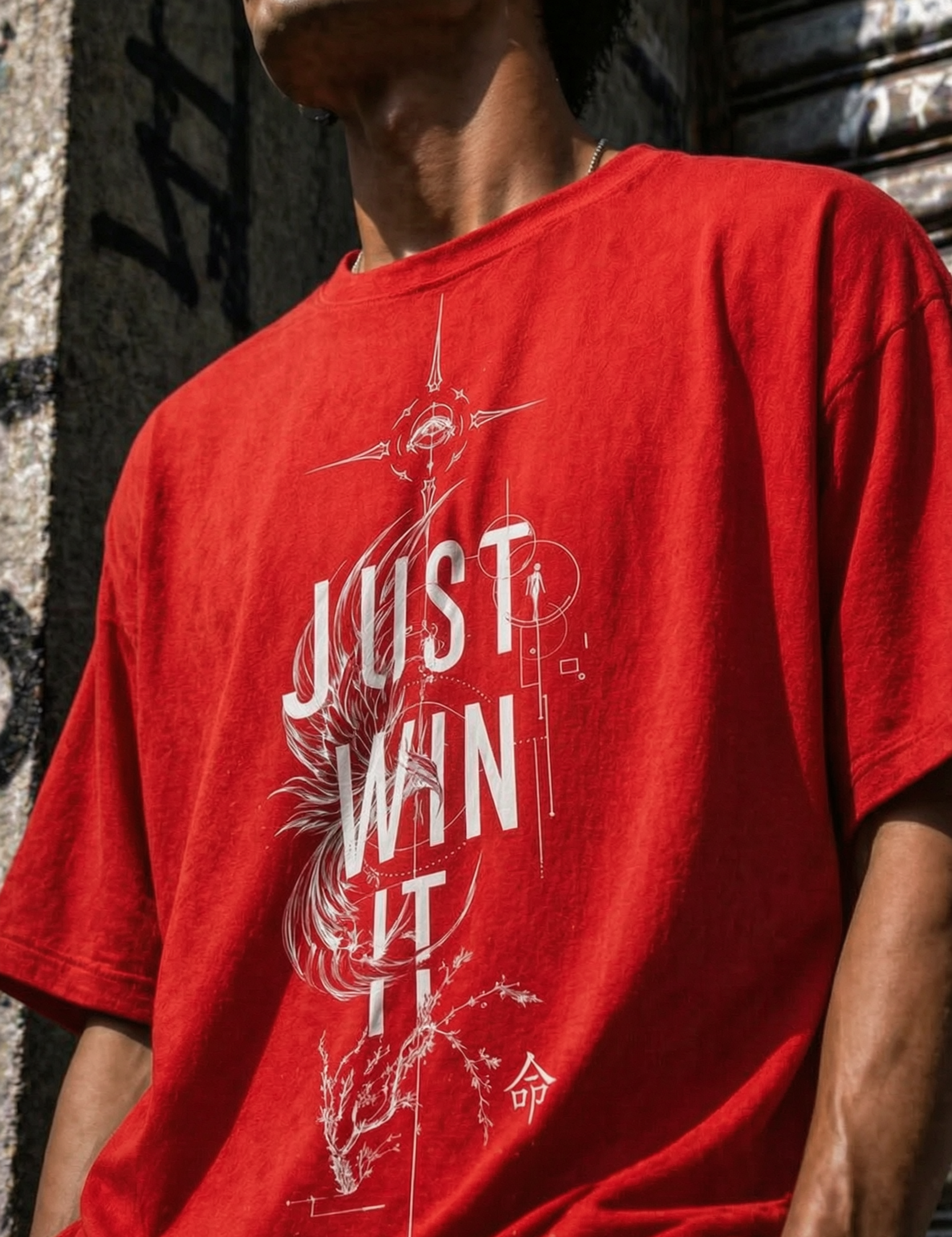 Just win Unisex Terry Oversized Tee