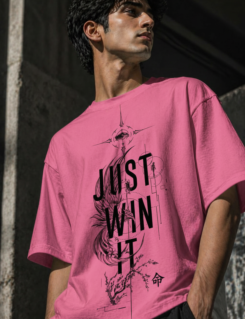 Just win Unisex Terry Oversized Tee