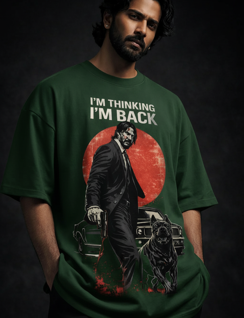 John wick Unisex Terry Oversized Tee