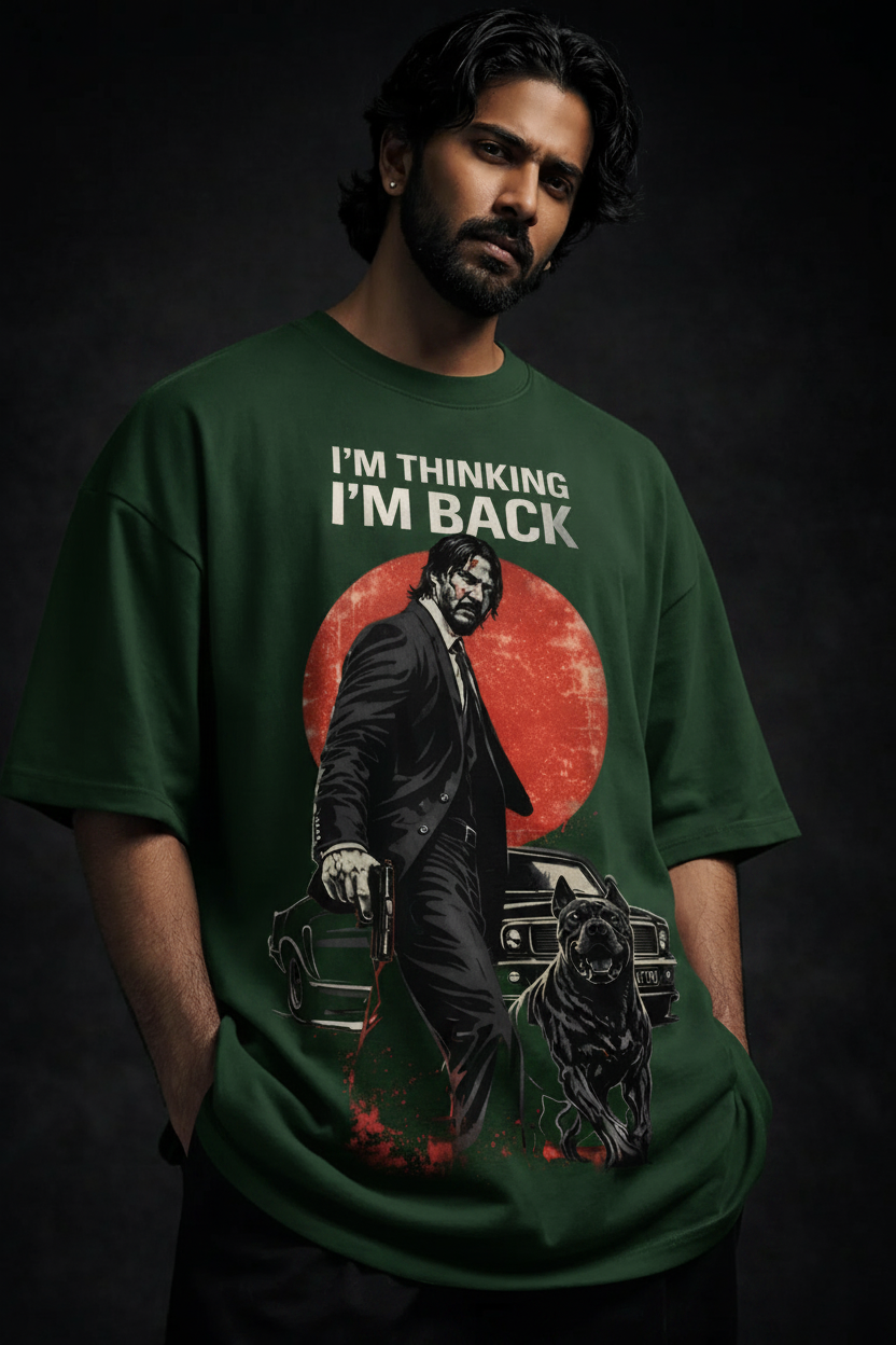 John wick Unisex Terry Oversized Tee